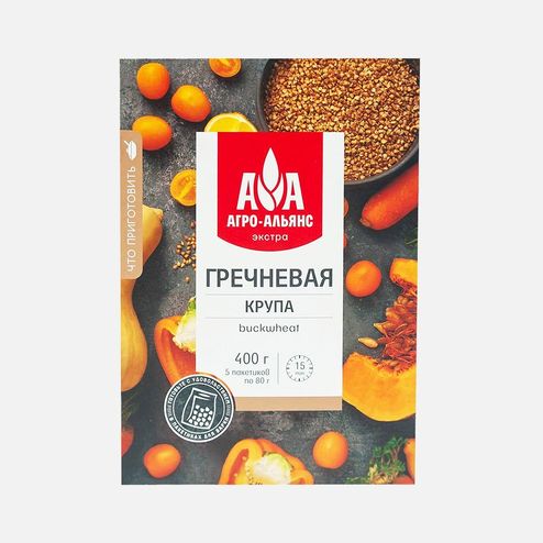 Крупа Агро-Альянс Экстра Гречневая 5пак*80г