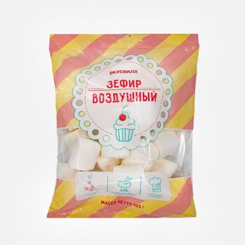 Зефир Вкусвилл воздушный 125г 
