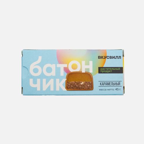Батончик Вкусвилл Карамельный 45г