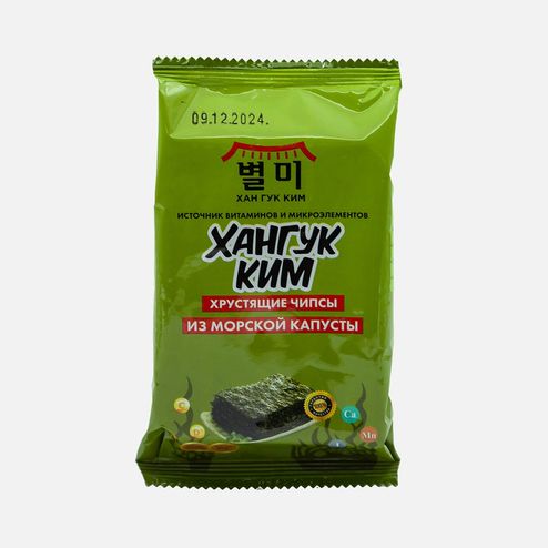 Чипсы Хангук Ким хрустящие из морской капусты 5г
