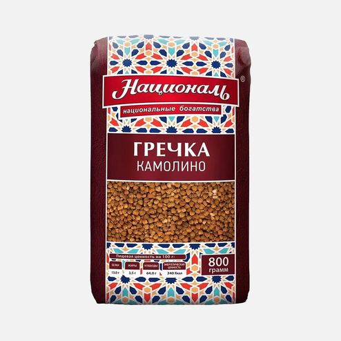 Гречка Националь Камолино ядрица пл/пак 800г