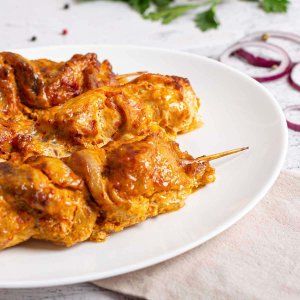 Курица на шпажке жареная вес