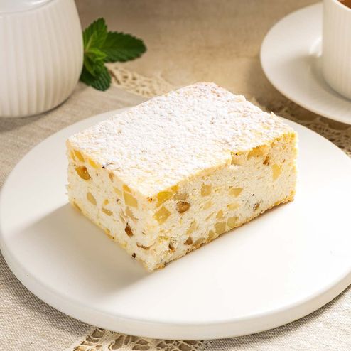 Запеканка творожная с грушей и орехами вес