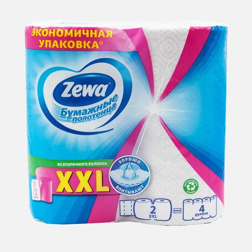 Полотенца Зева XXL Декор бумажные 2сл 2рул