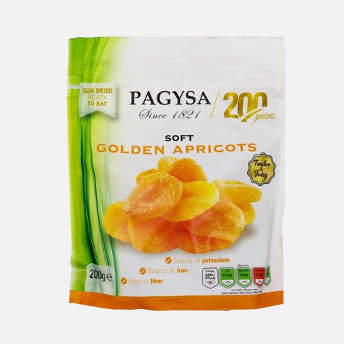 Сухофрукты Паджиса Абрикосы золотые мягкие Софт 200г