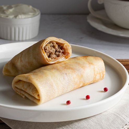 Блинчики с мясом вес
