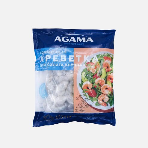 Креветка Агама Королевская для салата крупная очищ в/м 300г