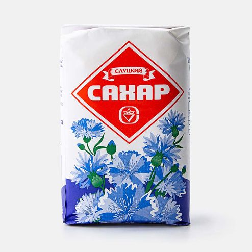 Сахар Слуцкий белый кристаллический бум/пак 1кг