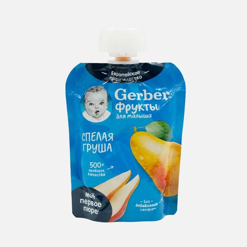 Пюре Гербер Спелая груша с 4мес 90г