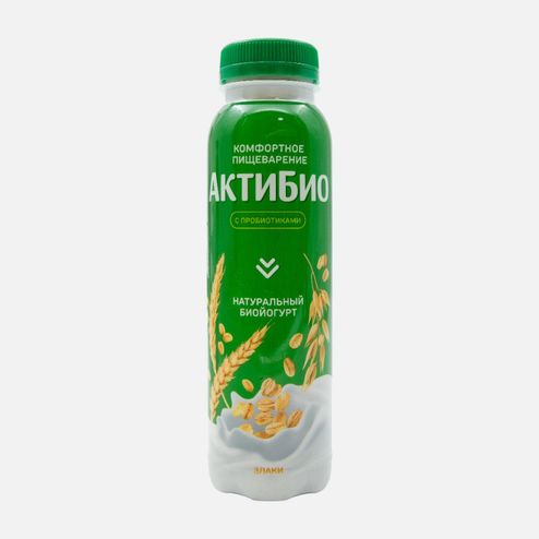 Биойогурт АктиБио Злаки обогащенный 1.6% пл/б 260г