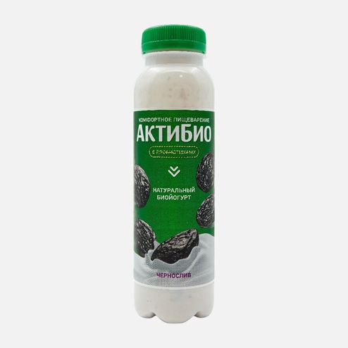 Биойогурт АктиБио Чернослив обогащенный 1.5% пл/б 260г