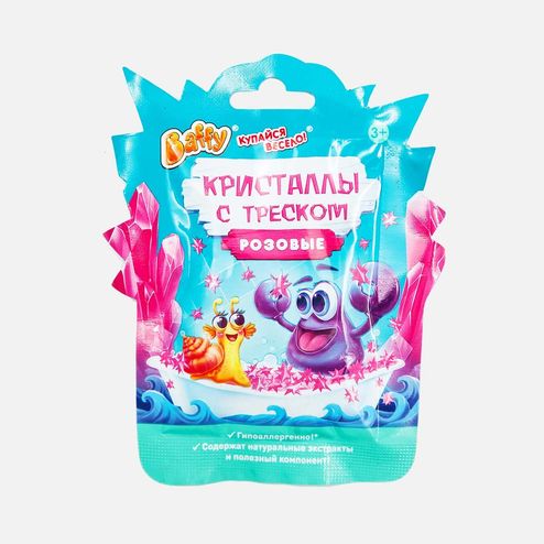 Кристаллы Баффи с треском розовые 10г