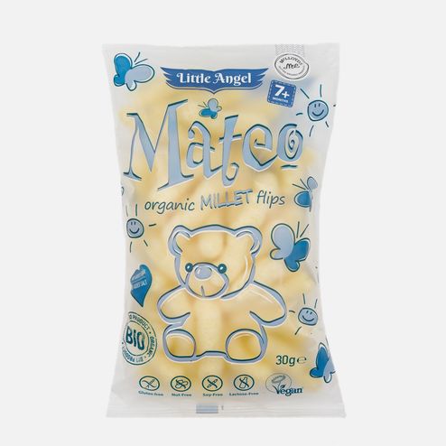 Снек Литтл Энжел Матео кукурузный с пшеном 30г