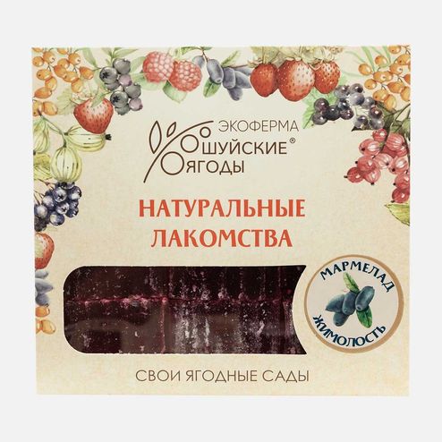 Мармелад Экоферма Шуйские ягоды из жимолости на агаре 250г