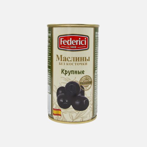 Маслины Федеричи крупные б/к ж/б/кл 350г