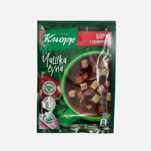 Суп Кнорр Чашка супа Борщ с сухариками пл/уп 14,8г