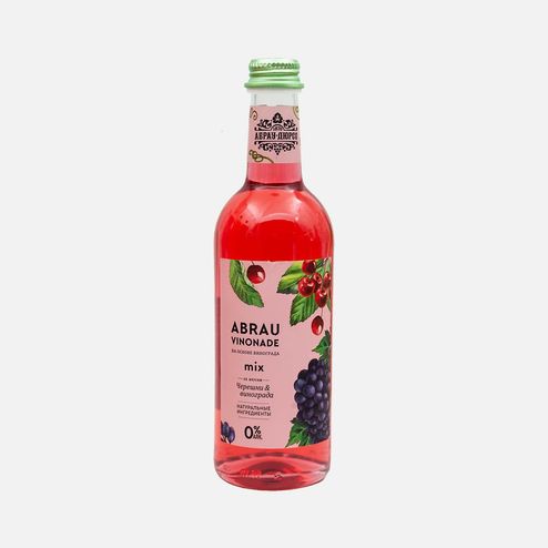 Напиток Абрау Винонад со вкусом Черешни/Винограда газ ст/б 0,375л