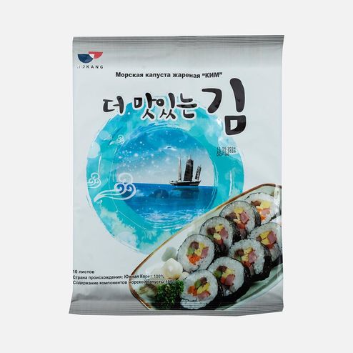Капуста морская Хоканг Ким жареная для суши и роллов сушеная пл/уп 22г
