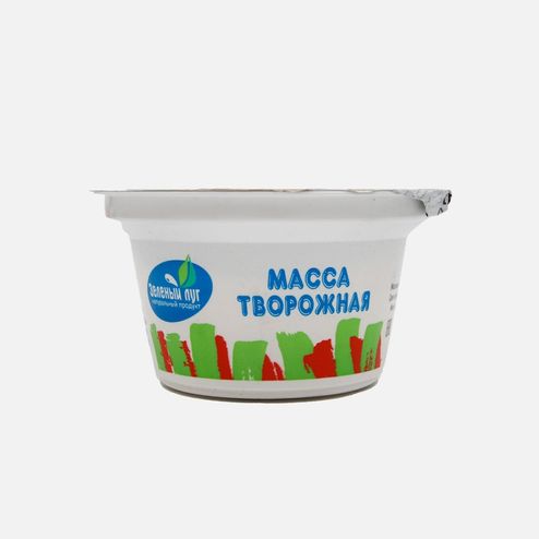 Масса творожная Зеленый луг Груша/злаки/семена льна 9% 100г
