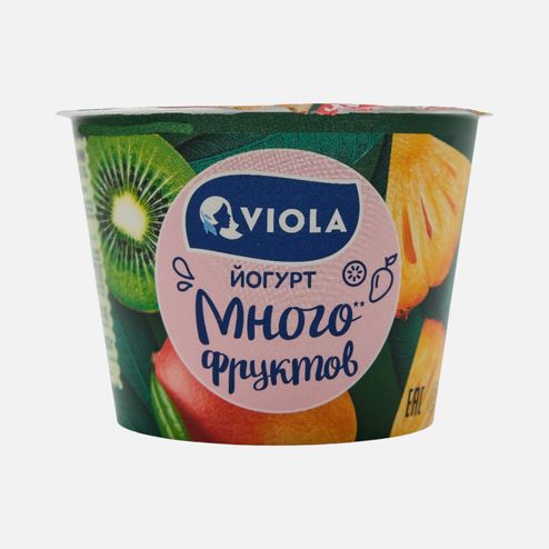 Йогурт Виола Вери Берри с тропическими фруктами 2.6% 180г