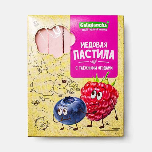 Пастила Галаганча медовая с таежными ягодами 190г