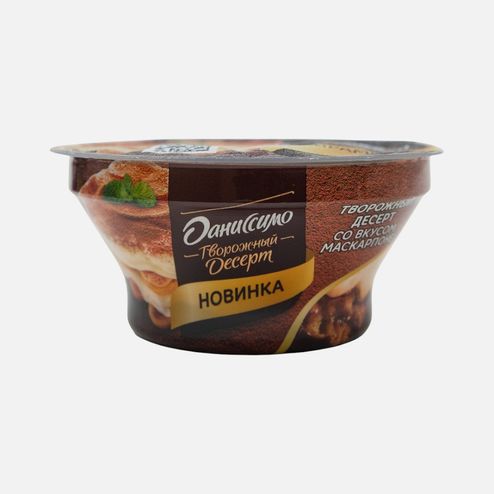 Десерт творожный Даниссимо двухсл вкус маскарпоне Тирамису 4.2% 110г