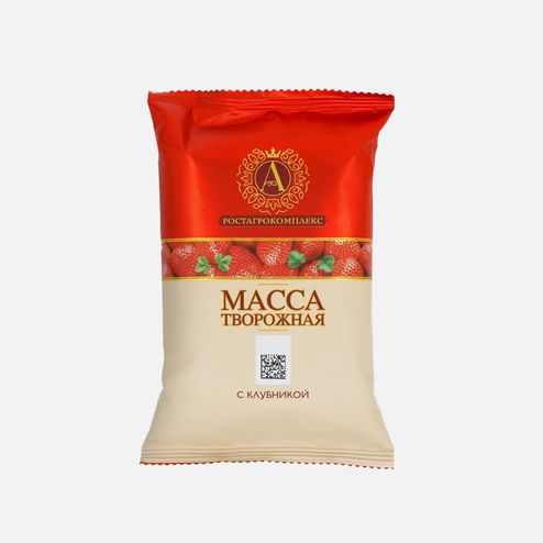 Масса творож А.Ростагрокомплекс с клубникой 20% 180г