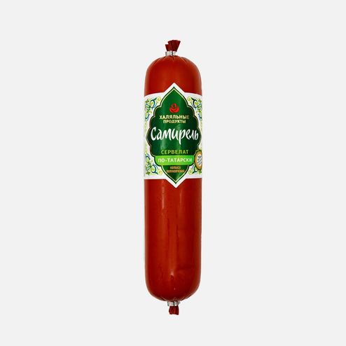 Колбаса Самирель Сервелат по-татарски п/к 350г