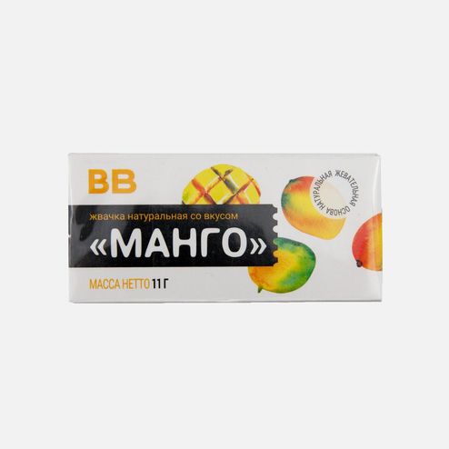 Жевательная резинка Вкусвилл со вкусом Манго 11г