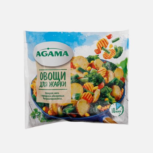 Смесь Агама Овощи для жарки с/м пл/пак 400г
