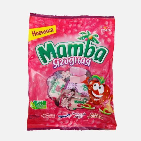 Конфеты Мамба Ягодная ассорти жевательные 70г