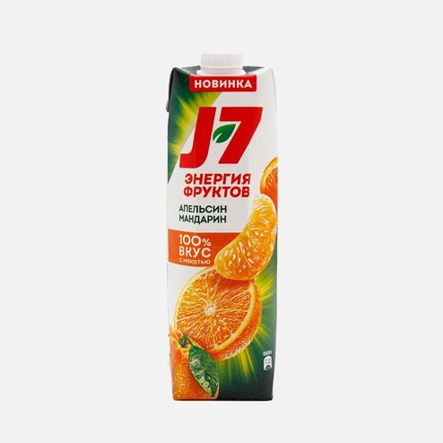 Нектар J-7 Апельсин/мандарин с мякотью т/п 0,97л