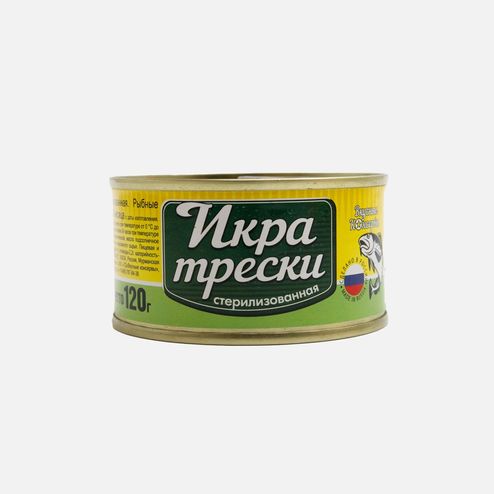 Икра трески Вкусные консервы атлант стерил ж/б/кл 120г