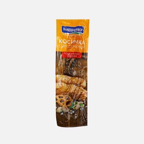 Сыр Киприно Косичка копченый 30% пл/уп 120г