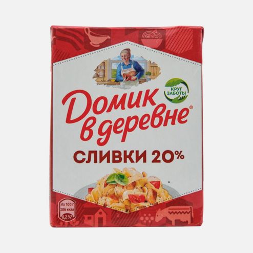 Сливки Домик в деревне д/х 20% т/р 200г
