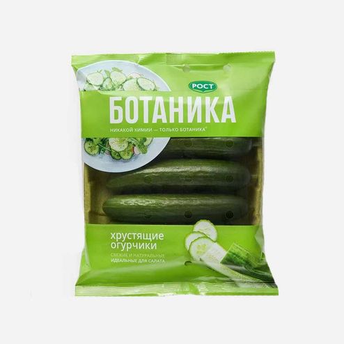 Огурцы Ботаника гладкие подложка 420г