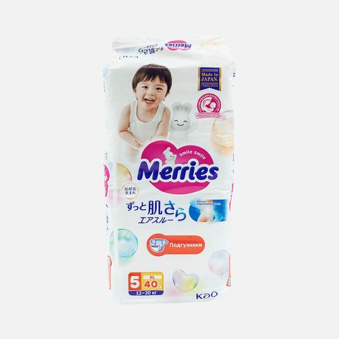 Подгузники Меррис д/детей XL 12-20кг 40шт