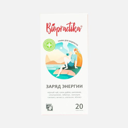 Напиток чайный Биопрактика Заряд энергии травяной 40г