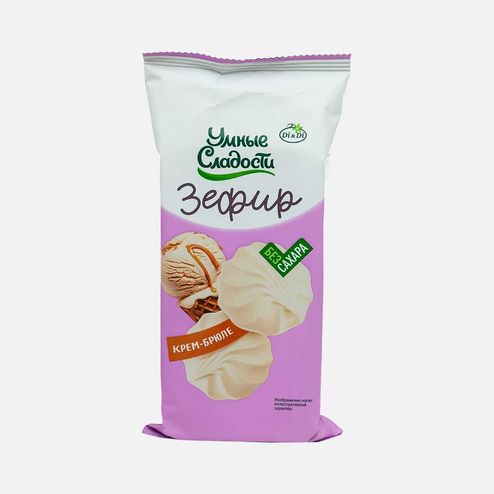Зефир Умные сладости со вкусом крем-брюле 50г