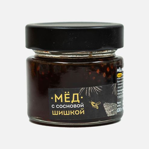 Мёд Кедр Иммуно с сосновой шишкой ст/б 100г