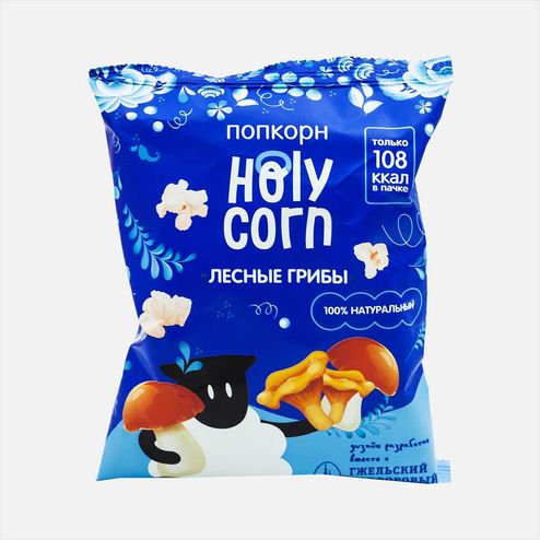 Попкорн Холи Корн Воздушная кукуруза Лесные грибы пакет 30г