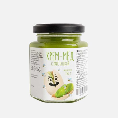 Крем-мёд Медовый дом с фисташкой ст/б 250г