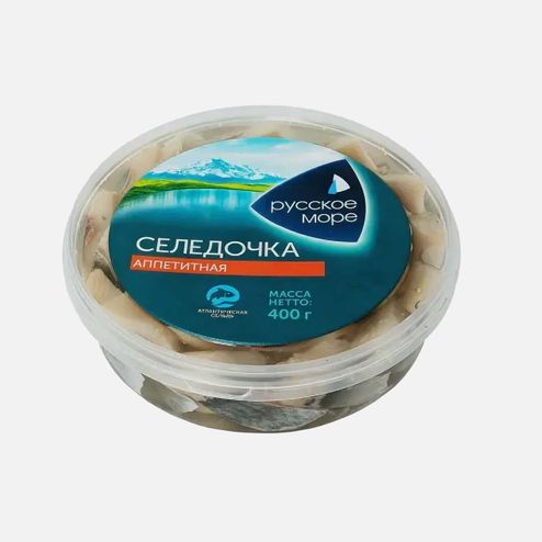 Селедочка Русское море Аппетитная ф/к в масле пл/б 400г