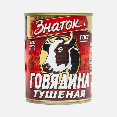 Говядина тушеная Знаток Премиум в/с ГОСТ ж/б 338г