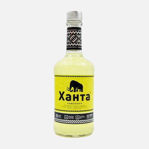 Настойка Ханта Лимонная сладкая замутненная 28% ст/б 0,5л
