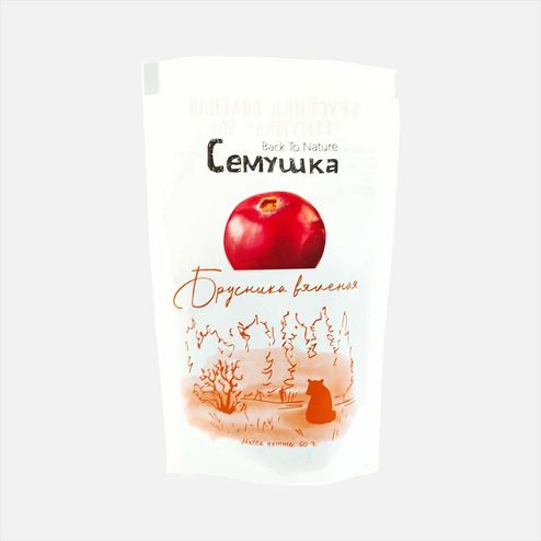 Брусника вяленая 50г Семушка