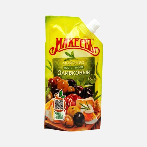 Майонез Махеевъ Оливковый 67% дой/пак 190-210г