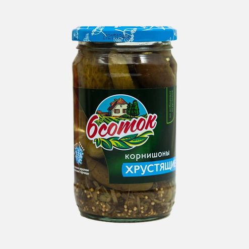 Корнишоны 6 соток хрустящие ст/б 350мл