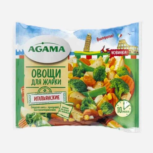 Смесь Агама Овощи для жарки Итальянские с/м пл/пак 400г