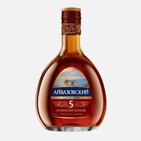 Коньяк Айвазовский Армянский ордин пятилетний 40% ст/б 0,25л